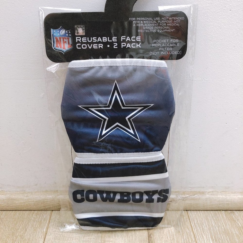 NFL Dallas Cowboys 2-Pack Face Masks Coverings